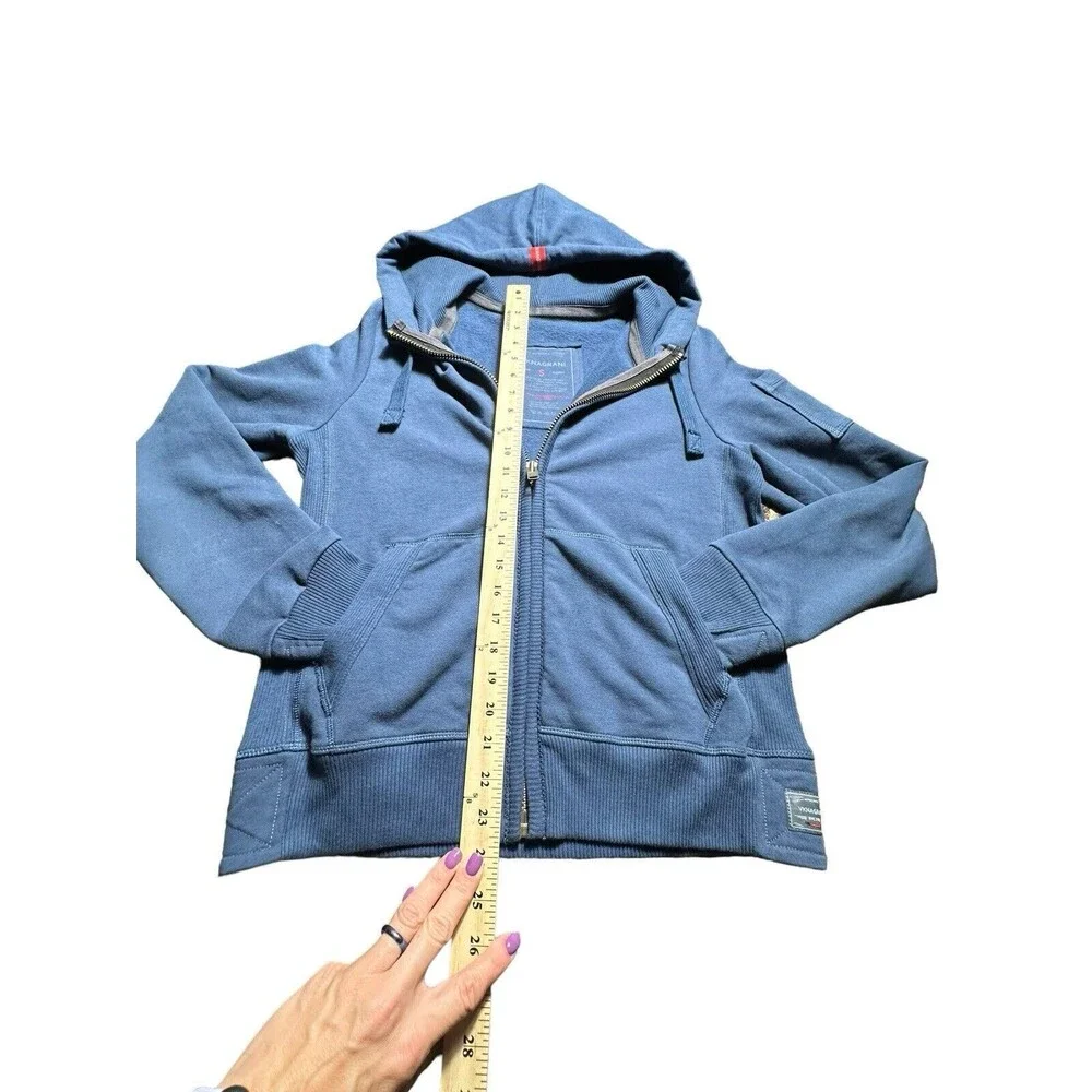 VKNAGRANI Size Small Men’s Blue Full Zip Hoodie Heavyweight‎ Pockets #Z3-5